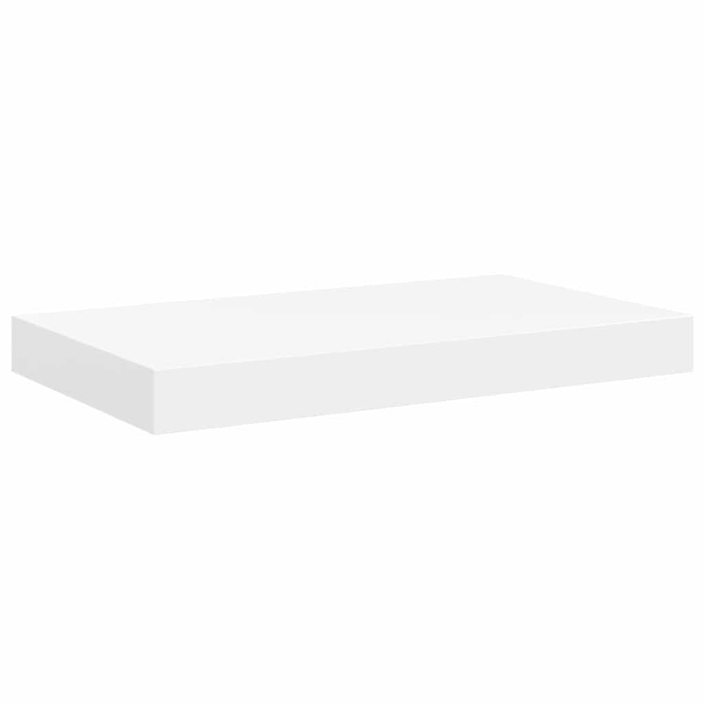 væghylder 2 stk. 50x23,5x3,8 cm MDF hvid