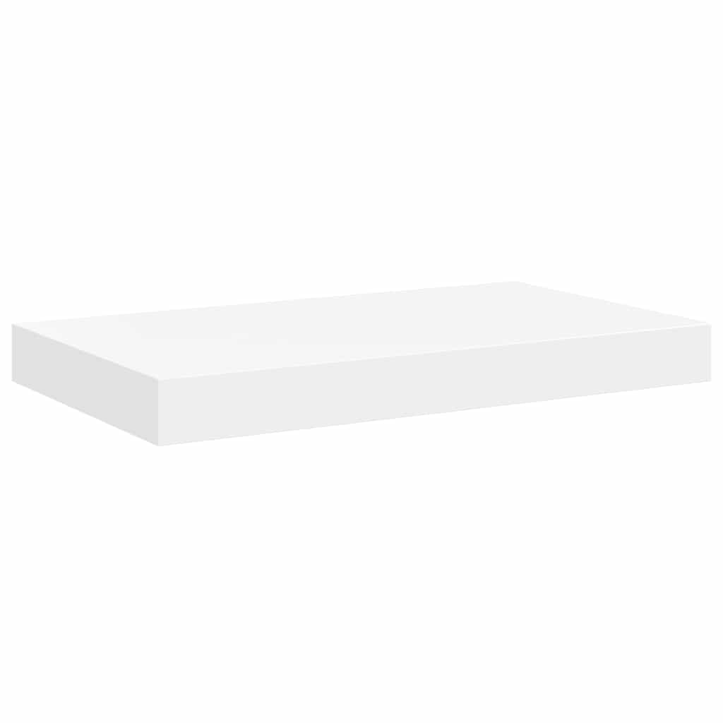 svævehylder 4 stk. 50x23,5x3,8 cm MDF hvid