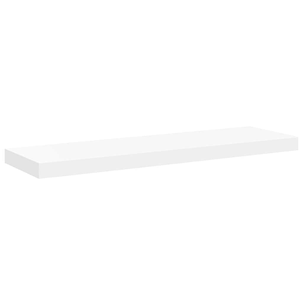 væghylder 2 stk. 80x23,5x3,8 cm MDF hvid