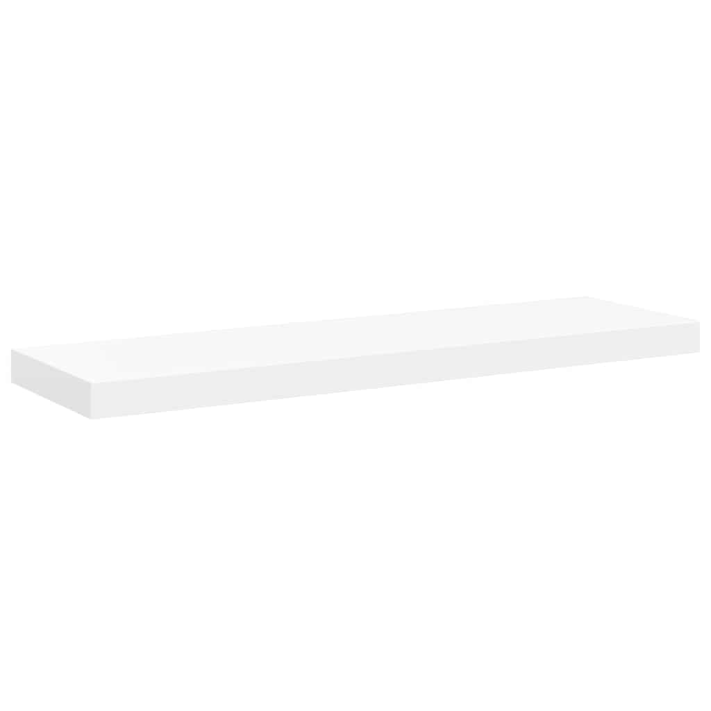 væghylder 4 stk. 80x23,5x3,8 cm MDF hvid