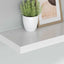 væghylder 2 stk. 90x23,5x3,8 cm MDF hvid