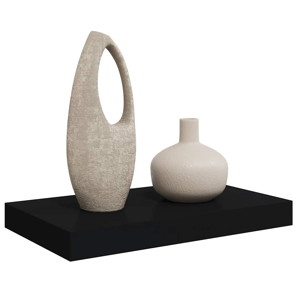 væghylde 40x23,5x3,8 cm MDF sort