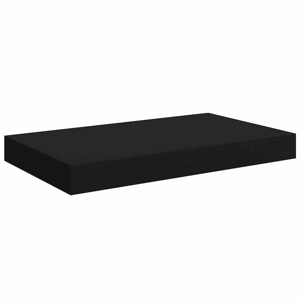 væghylder 4 stk. 40x23,5x3,8 cm MDF sort