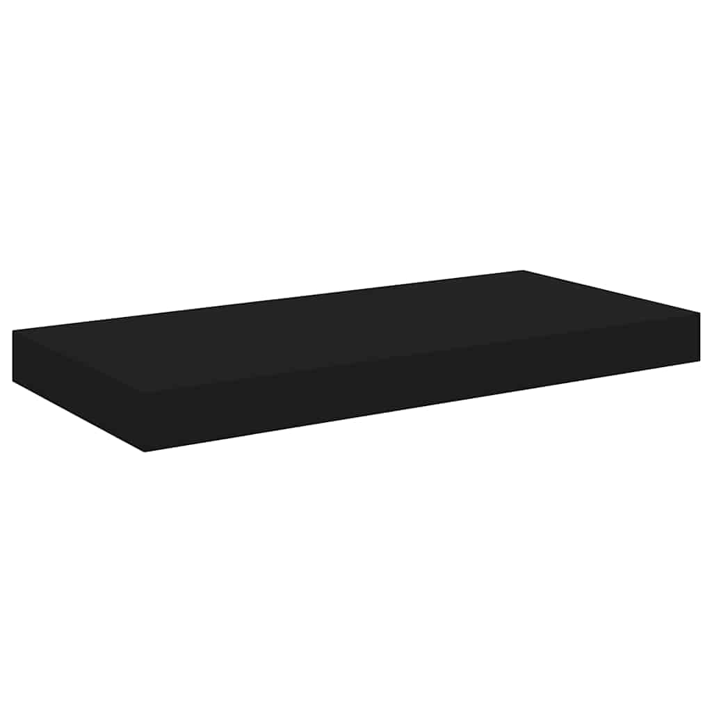 væghylder 4 stk. 50x23,5x3,8 cm MDF sort