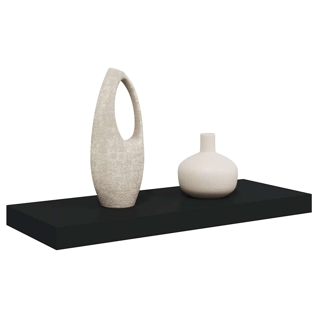 væghylde 60x23,5x3,8 cm MDF sort