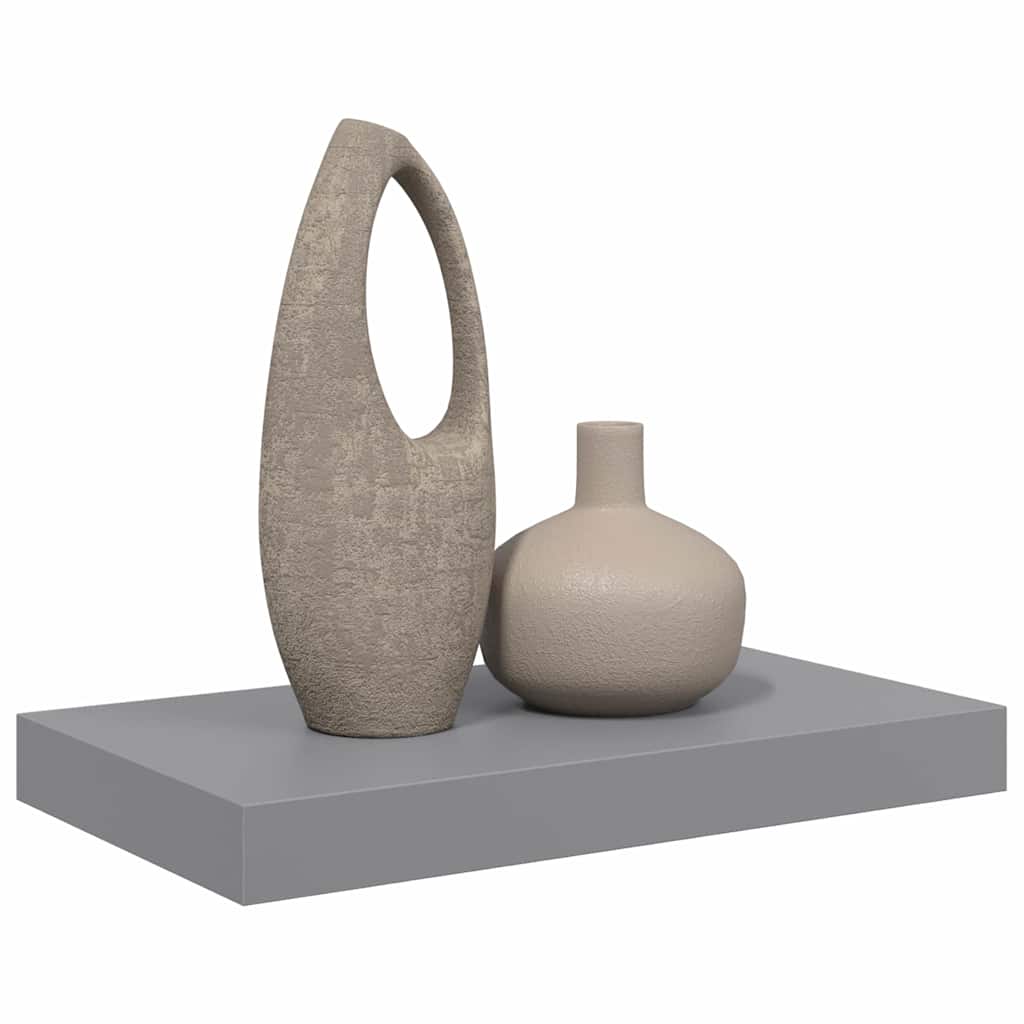 væghylde 40x23,5x3,8 cm MDF grå
