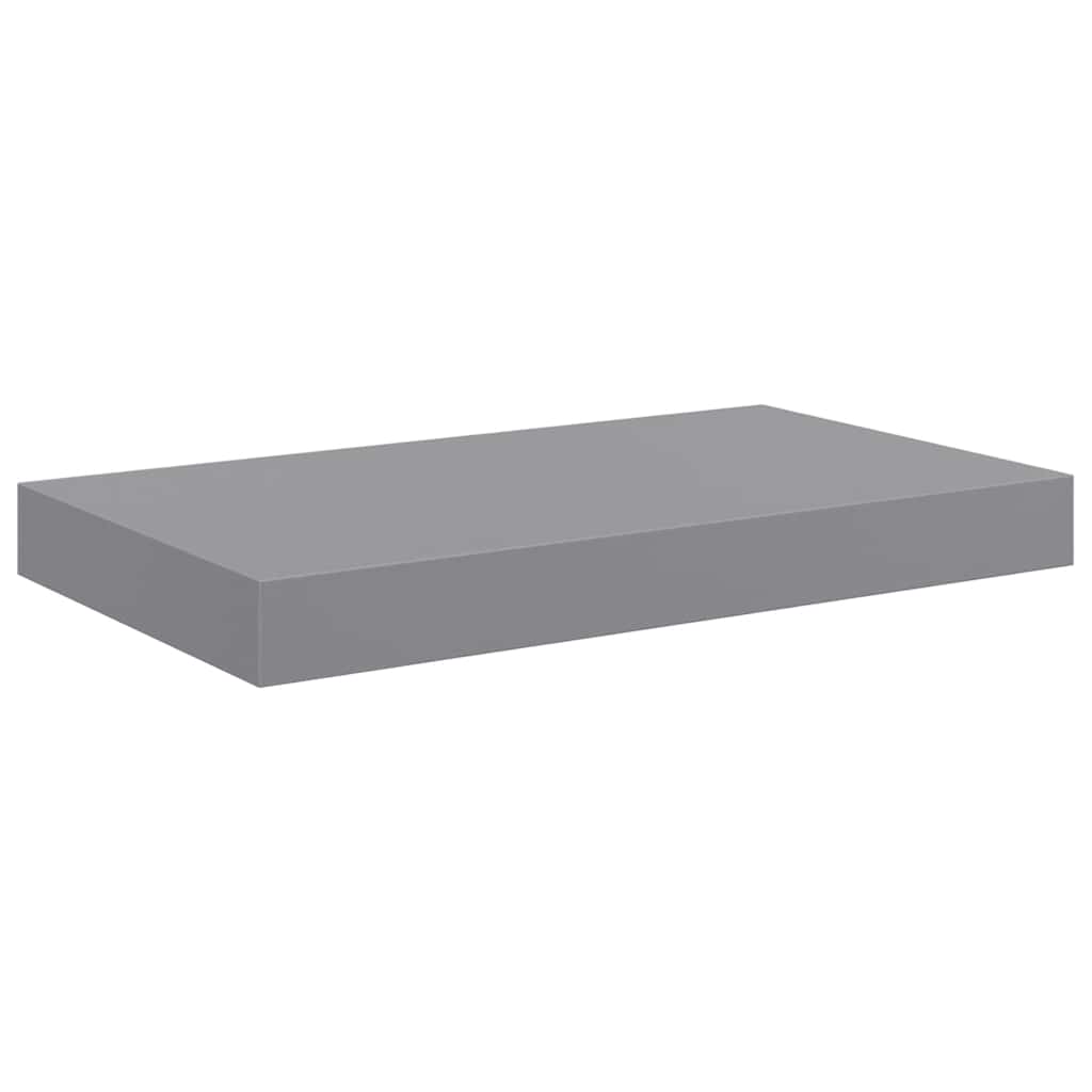 væghylder 4 stk. 40x23,5x3,8 cm MDF grå