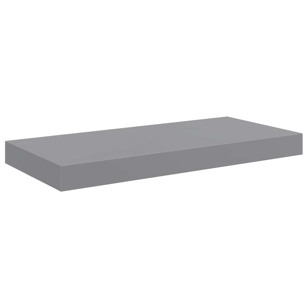 væghylde 50x23,5x3,8 cm MDF grå