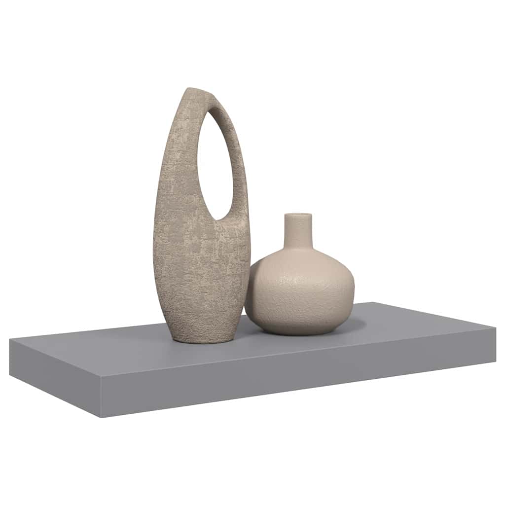 væghylde 50x23,5x3,8 cm MDF grå