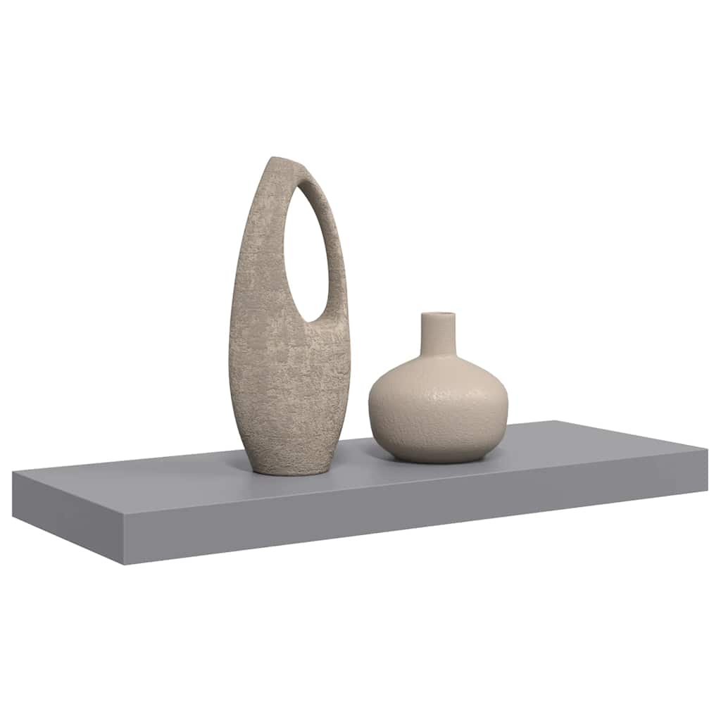 væghylde 60x23,5x3,8 cm MDF grå