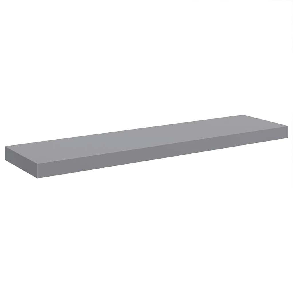 svævehylder 4 stk. 90x23,5x3,8 cm MDF grå