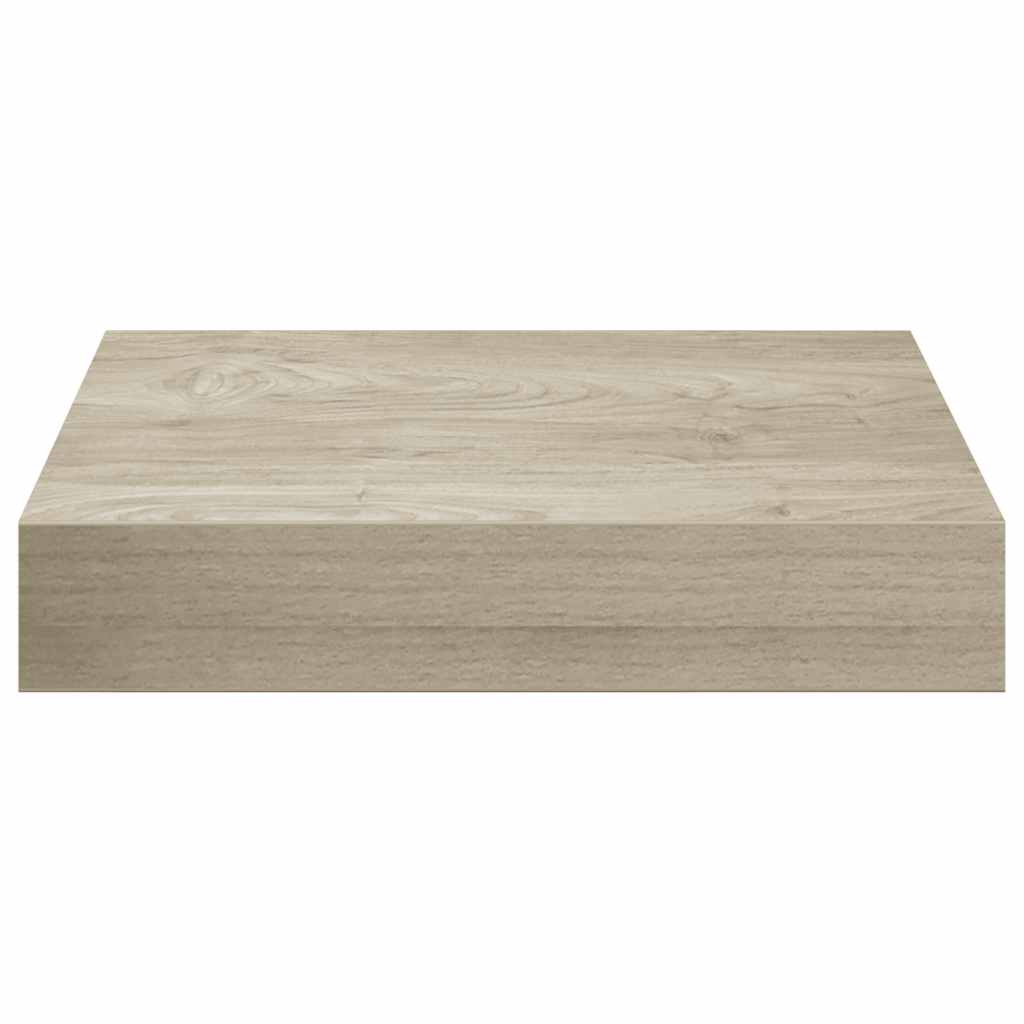 væghylder 4 stk. 23x23,5x3,8 cm MDF egetræsfarve