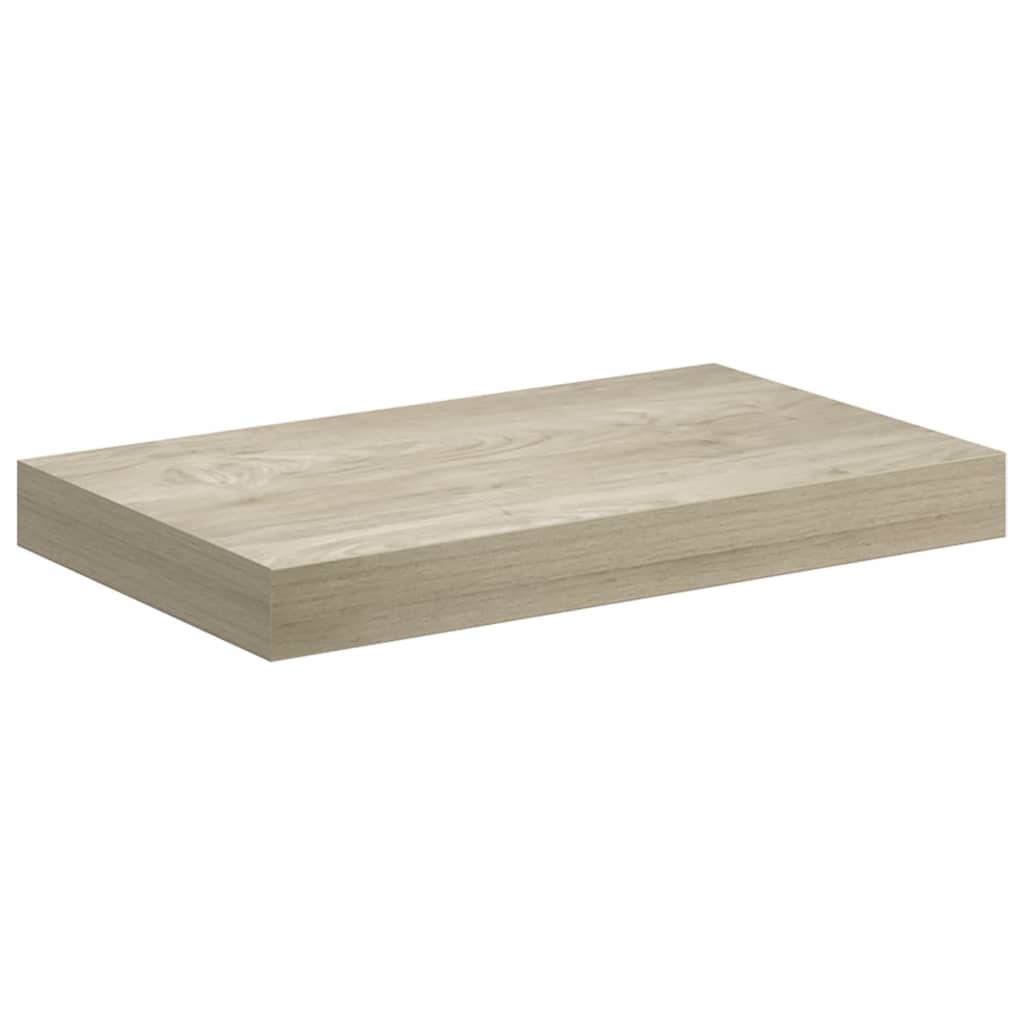 væghylder 4 stk. 40x23,5x3,8 cm MDF egetræsfarve