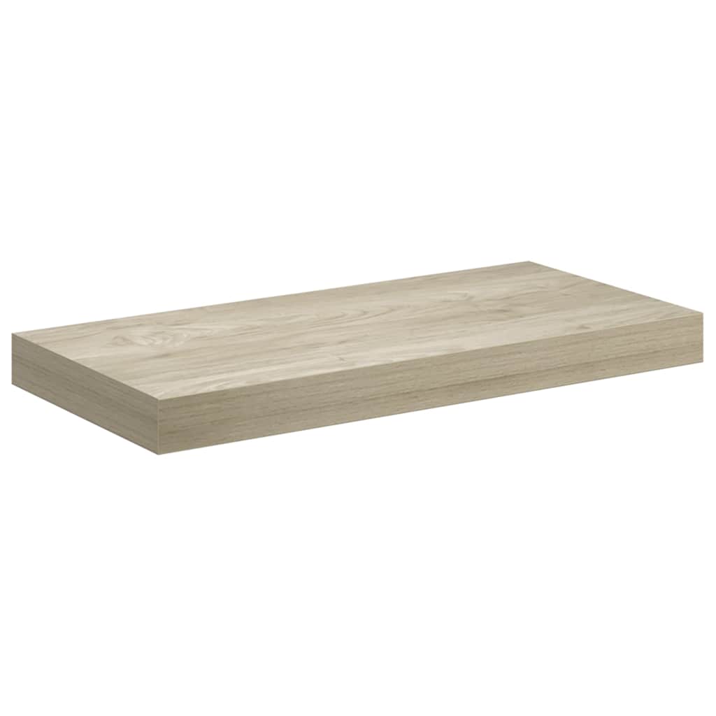 væghylde 50x23,5x3,8 cm MDF egetræsfarve