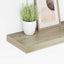 væghylde 50x23,5x3,8 cm MDF egetræsfarve