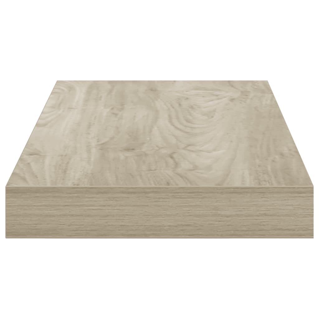 væghylde 50x23,5x3,8 cm MDF egetræsfarve