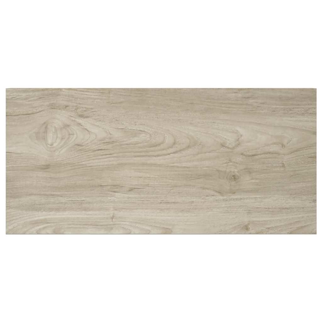 væghylder 2 stk. 50x23,5x3,8 cm MDF egetræsfarve