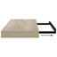 væghylder 2 stk. 50x23,5x3,8 cm MDF egetræsfarve