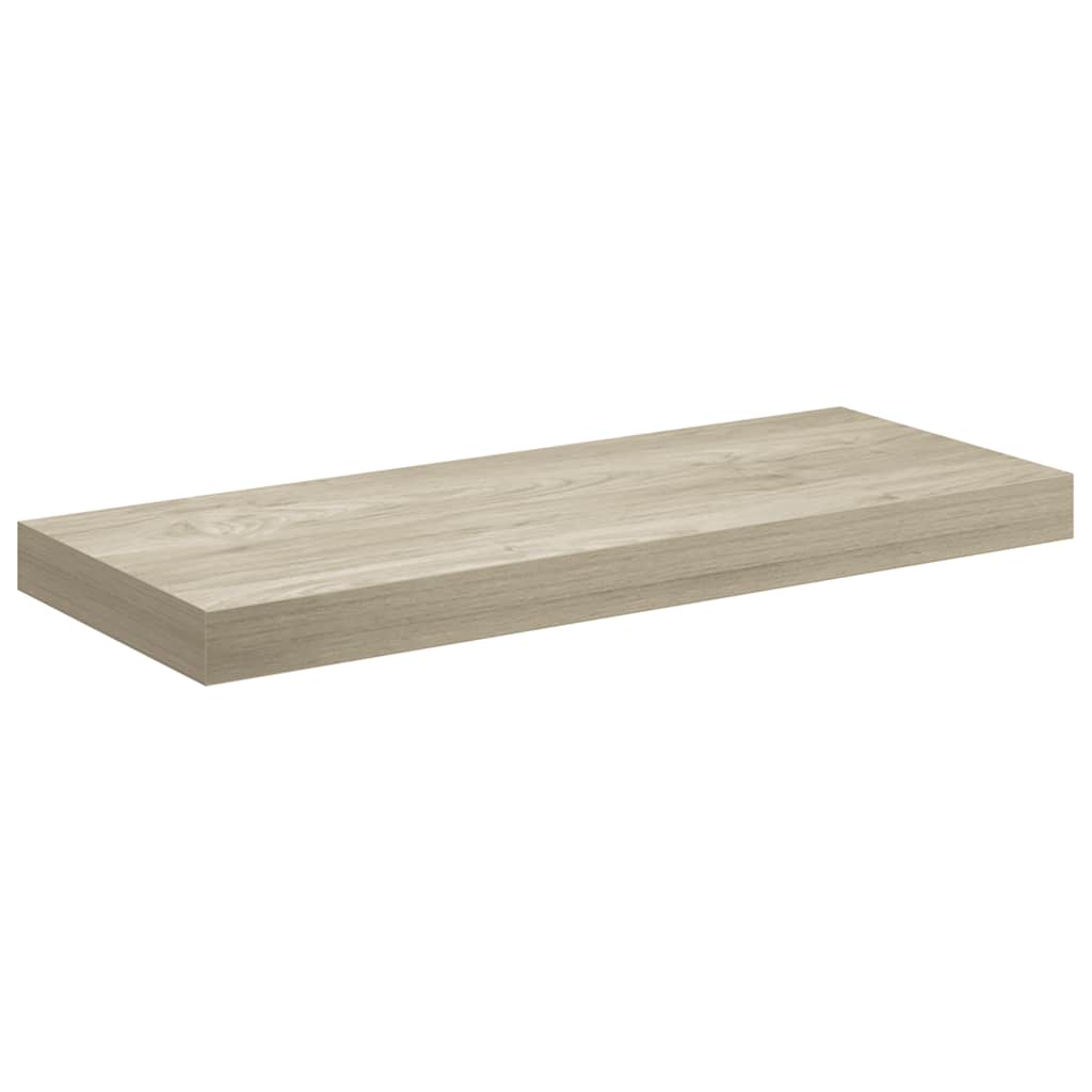 væghylde 60x23,5x3,8 cm MDF egetræsfarve