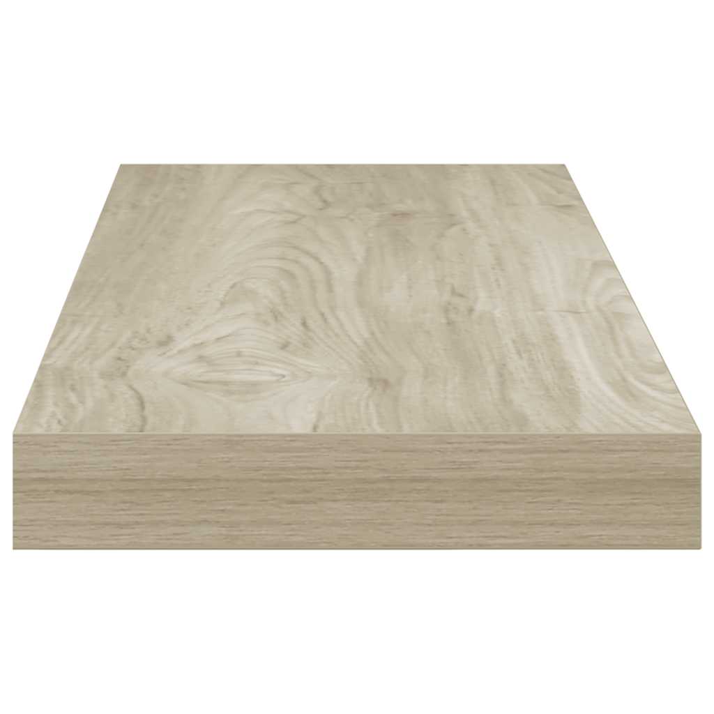 væghylde 60x23,5x3,8 cm MDF egetræsfarve