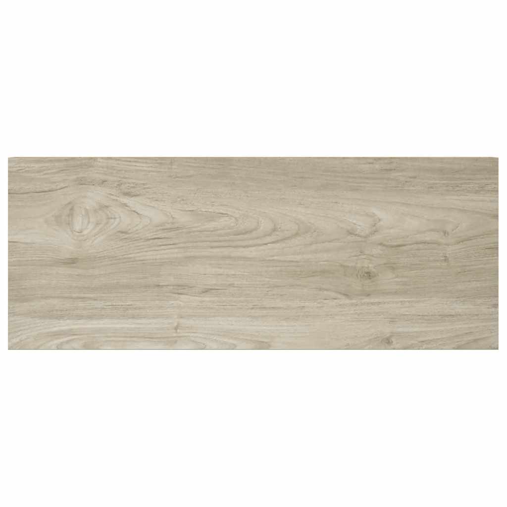 væghylder 2 stk. 60x23,5x3,8 cm MDF egetræsfarve
