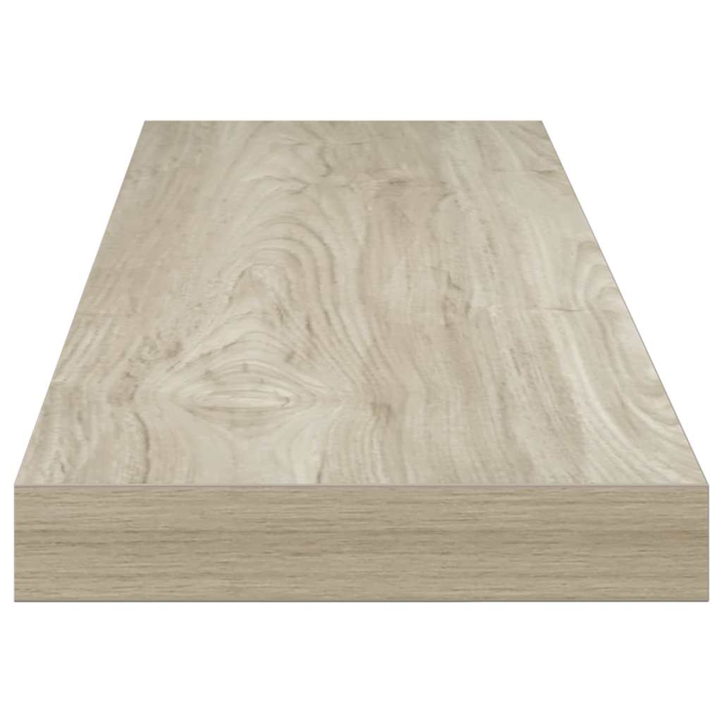 væghylde 90x23,5x3,8 cm MDF egetræsfarve