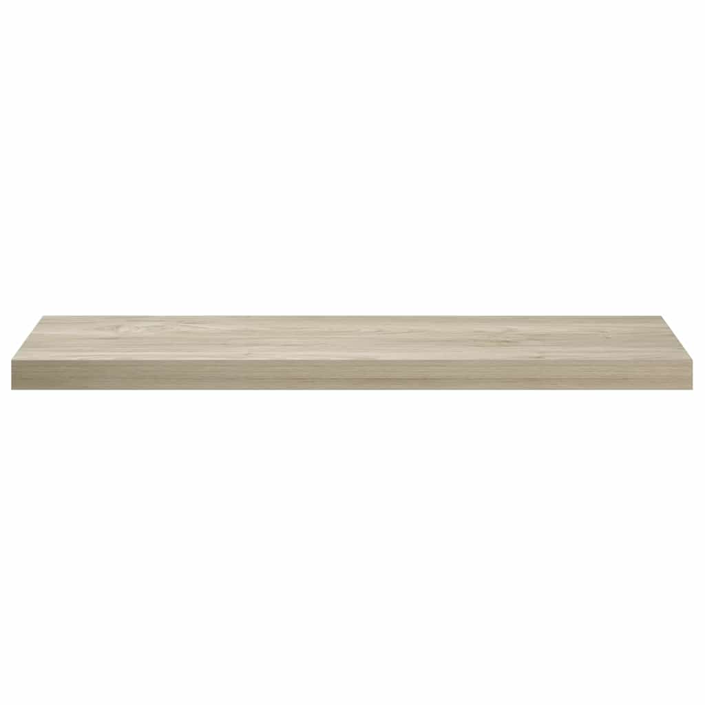 væghylder 2 stk. 90x23,5x3,8 cm MDF egetræsfarve
