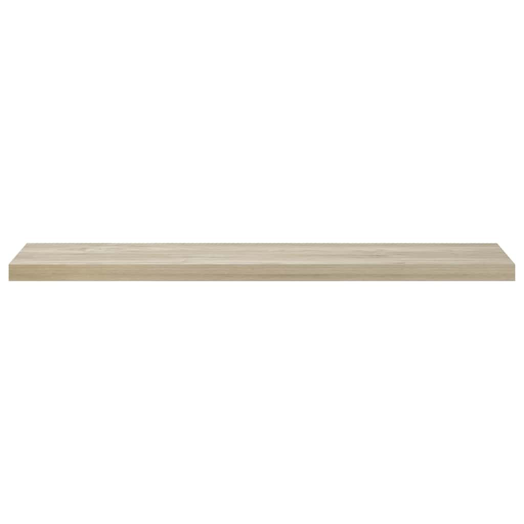 væghylder 4 stk. 120x23,5x3,8 cm MDF egetræsfarve