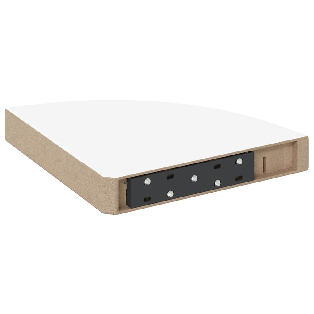 hjørnehylde 25x25x3,8 cm MDF hvid