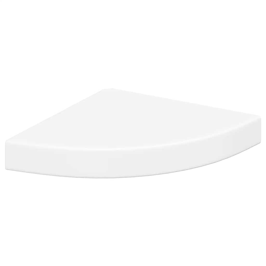 hjørnehylder 2 stk. 25x25x3,8 cm MDF hvid
