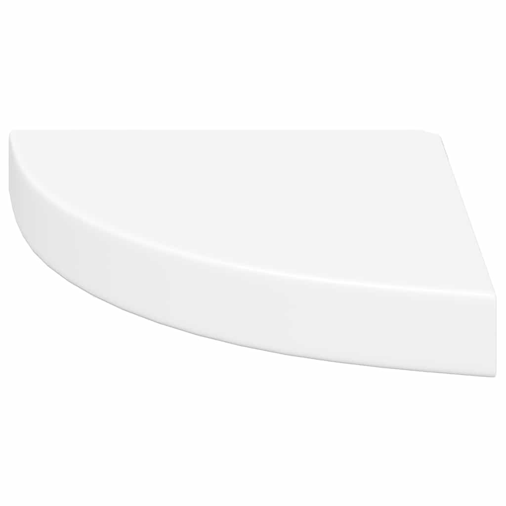 hjørnehylder 2 stk. 25x25x3,8 cm MDF hvid