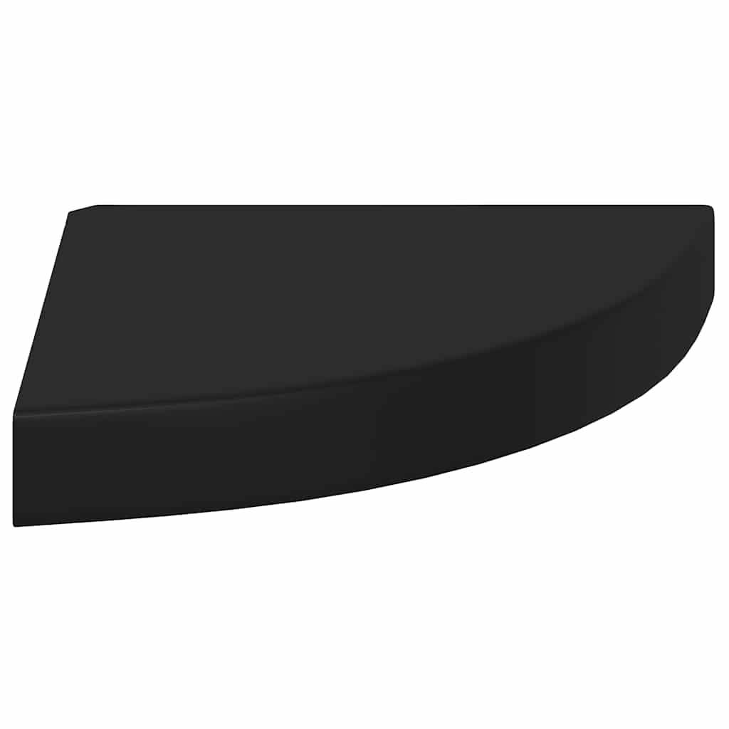 hjørnehylder 2 stk. 25x25x3,8 cm MDF sort