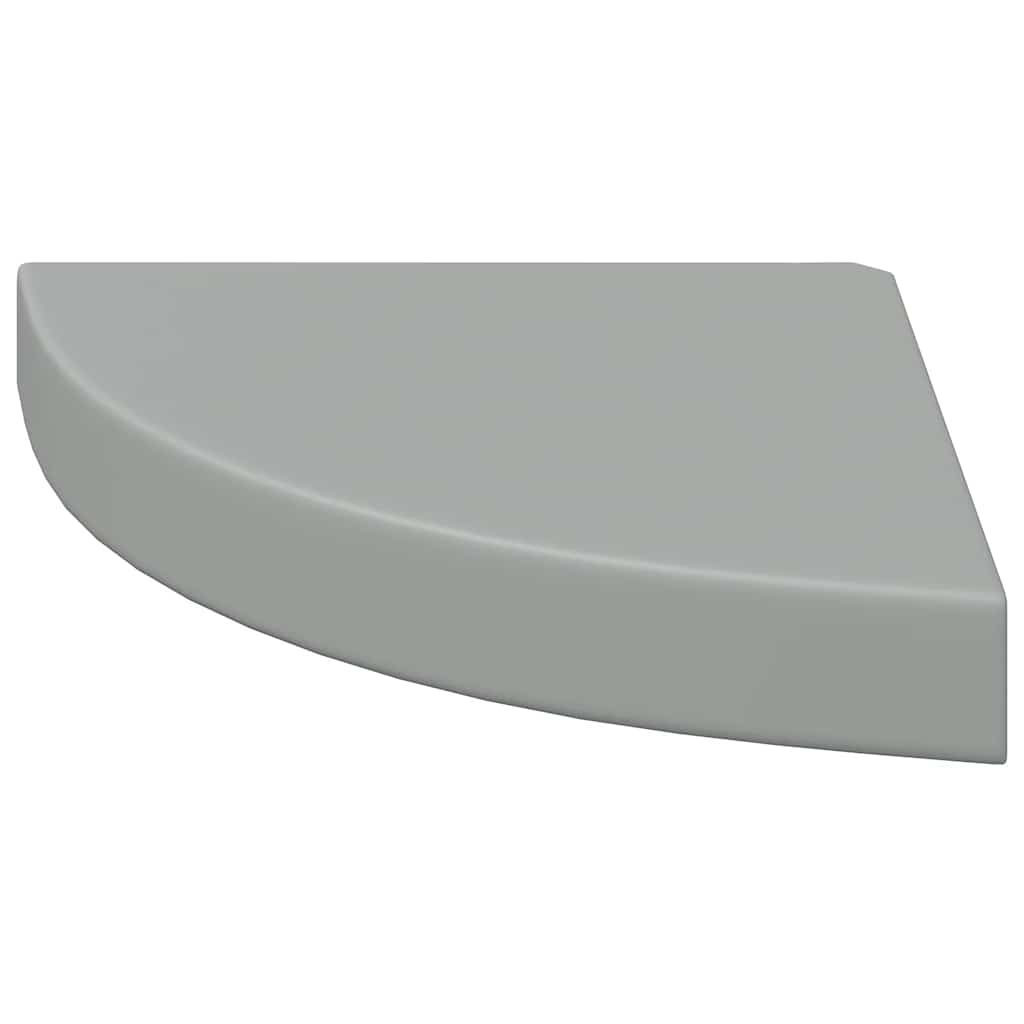 hjørnehylde 25x25x3,8 cm MDF grå
