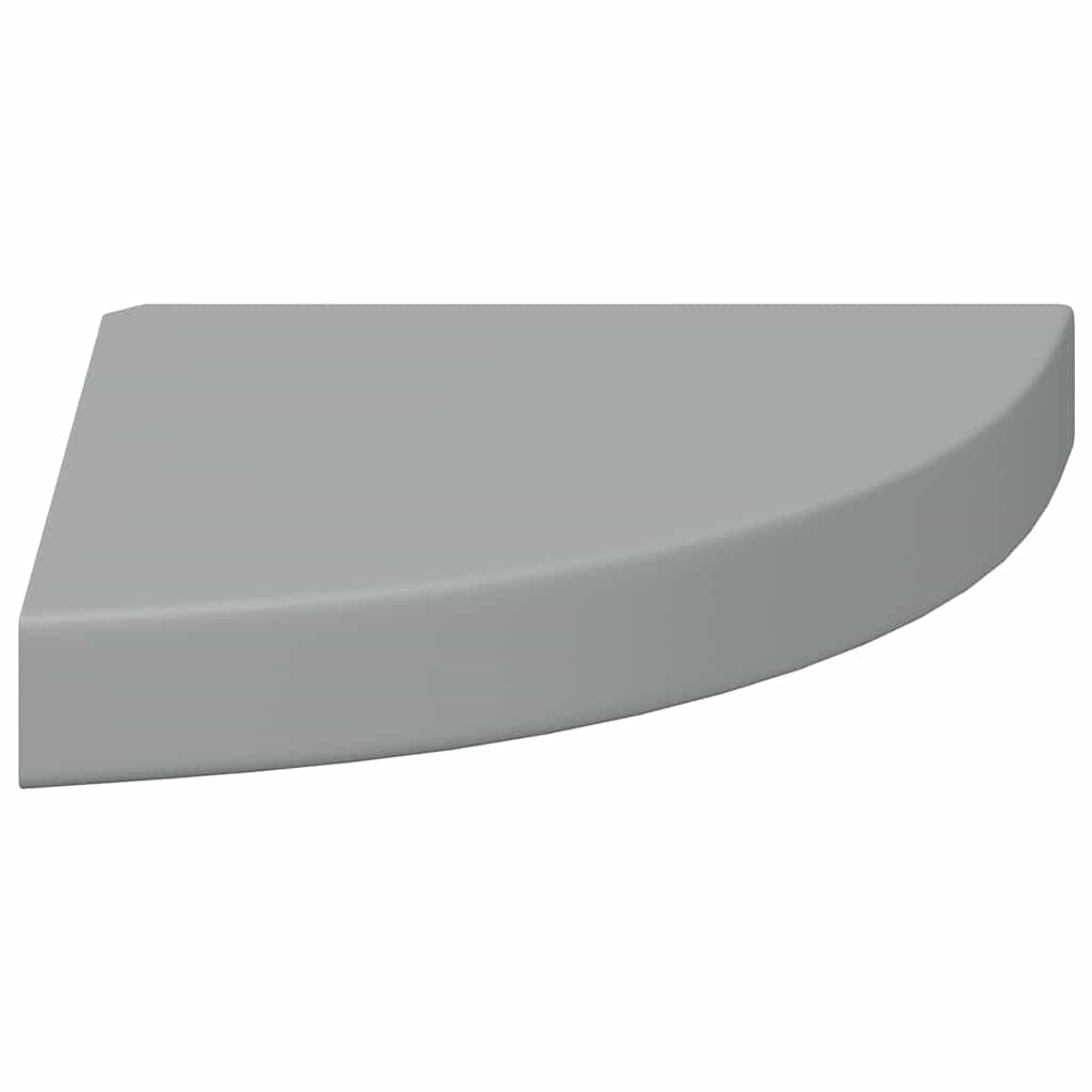 hjørnehylde 25x25x3,8 cm MDF grå