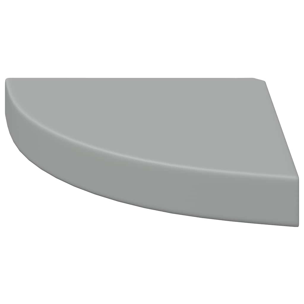 hjørnehylder 2 stk. 25x25x3,8 cm MDF grå