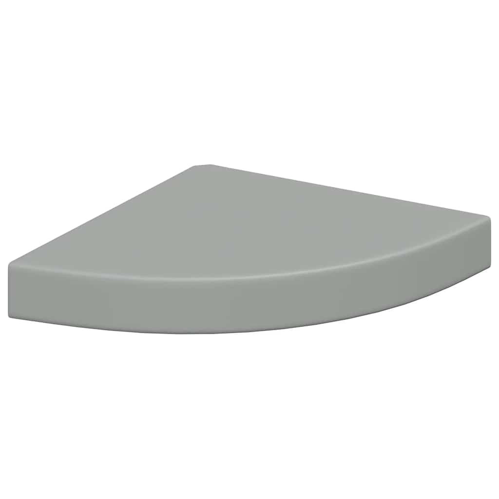 hjørnehylder 4 stk. 25x25x3,8 cm MDF grå