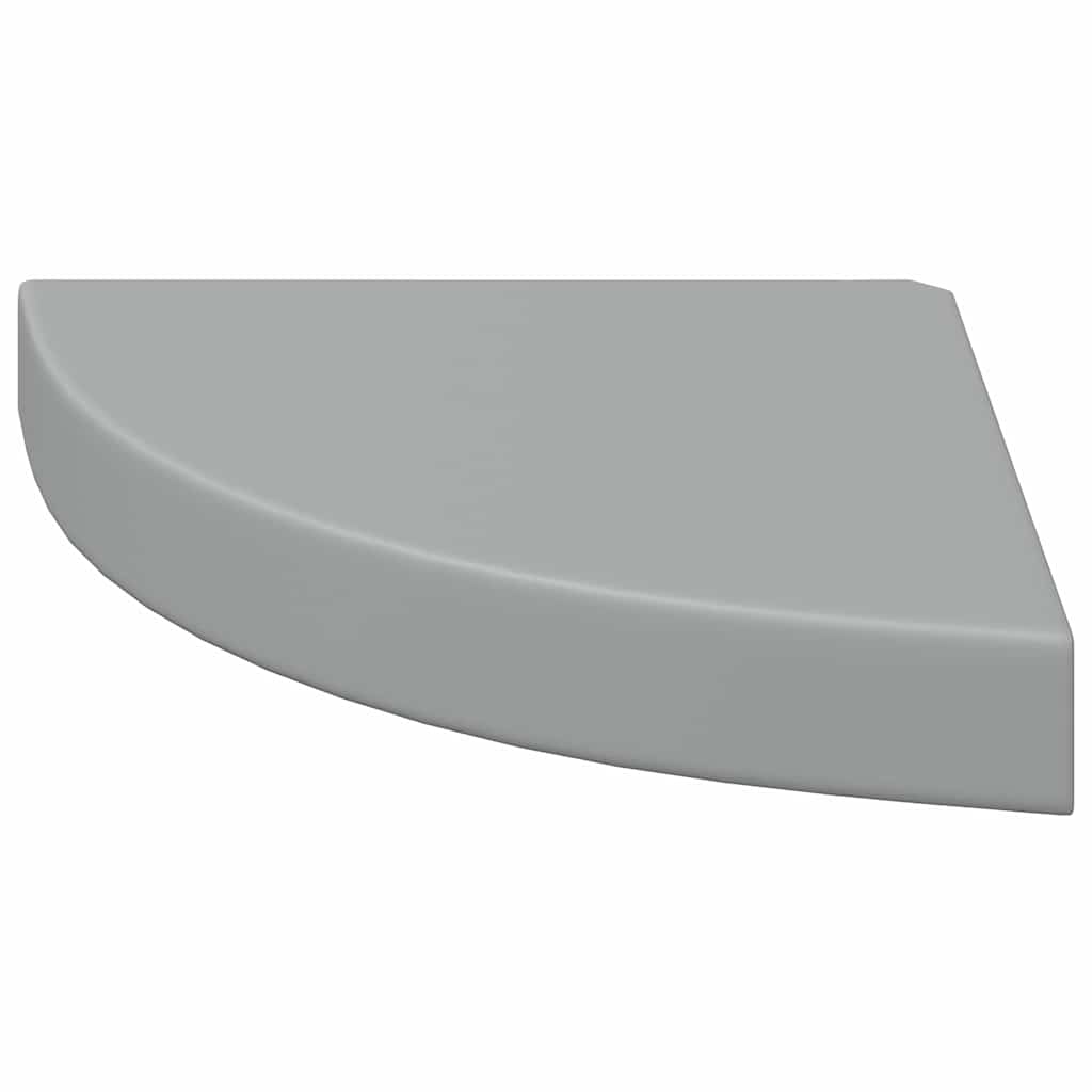 hjørnehylder 4 stk. 25x25x3,8 cm MDF grå