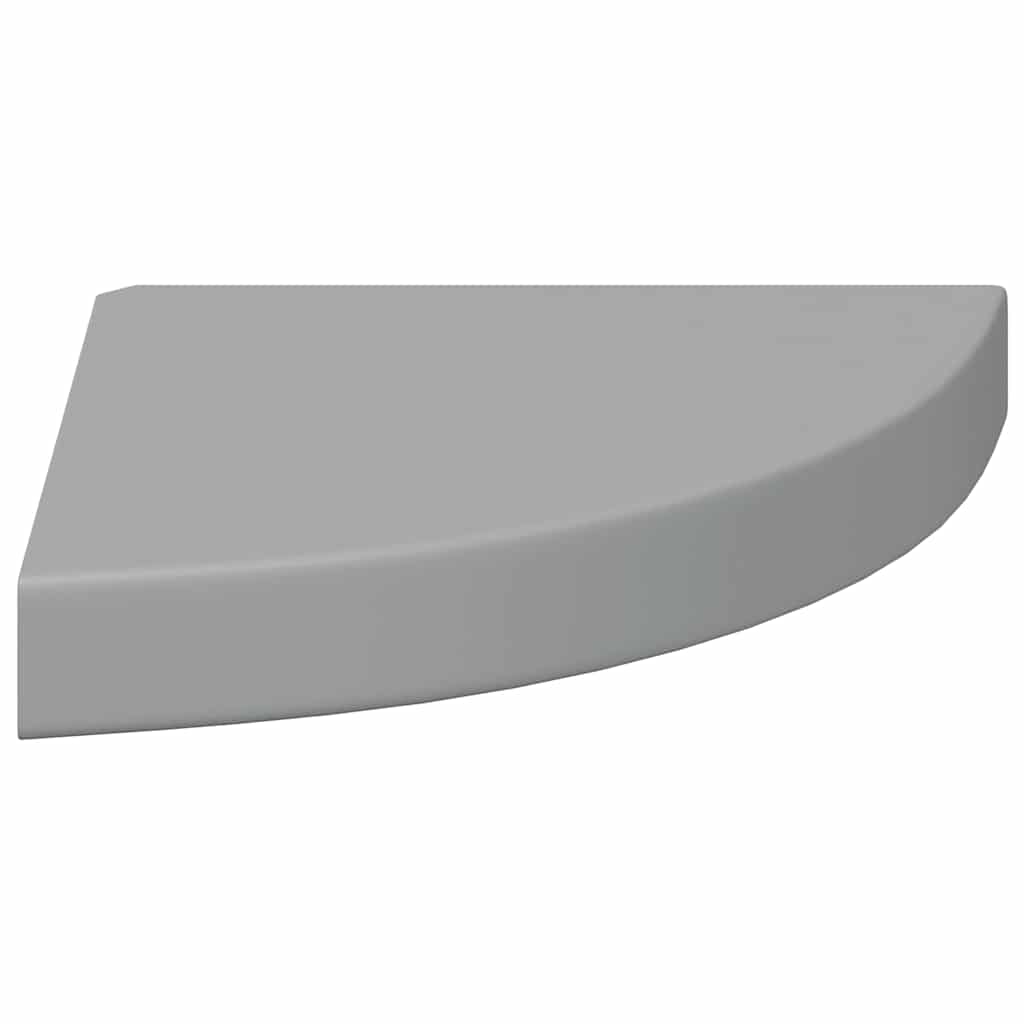 hjørnehylder 4 stk. 25x25x3,8 cm MDF grå