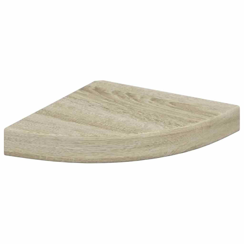 hjørnehylder 2 stk. 25x25x3,8 cm MDF sort