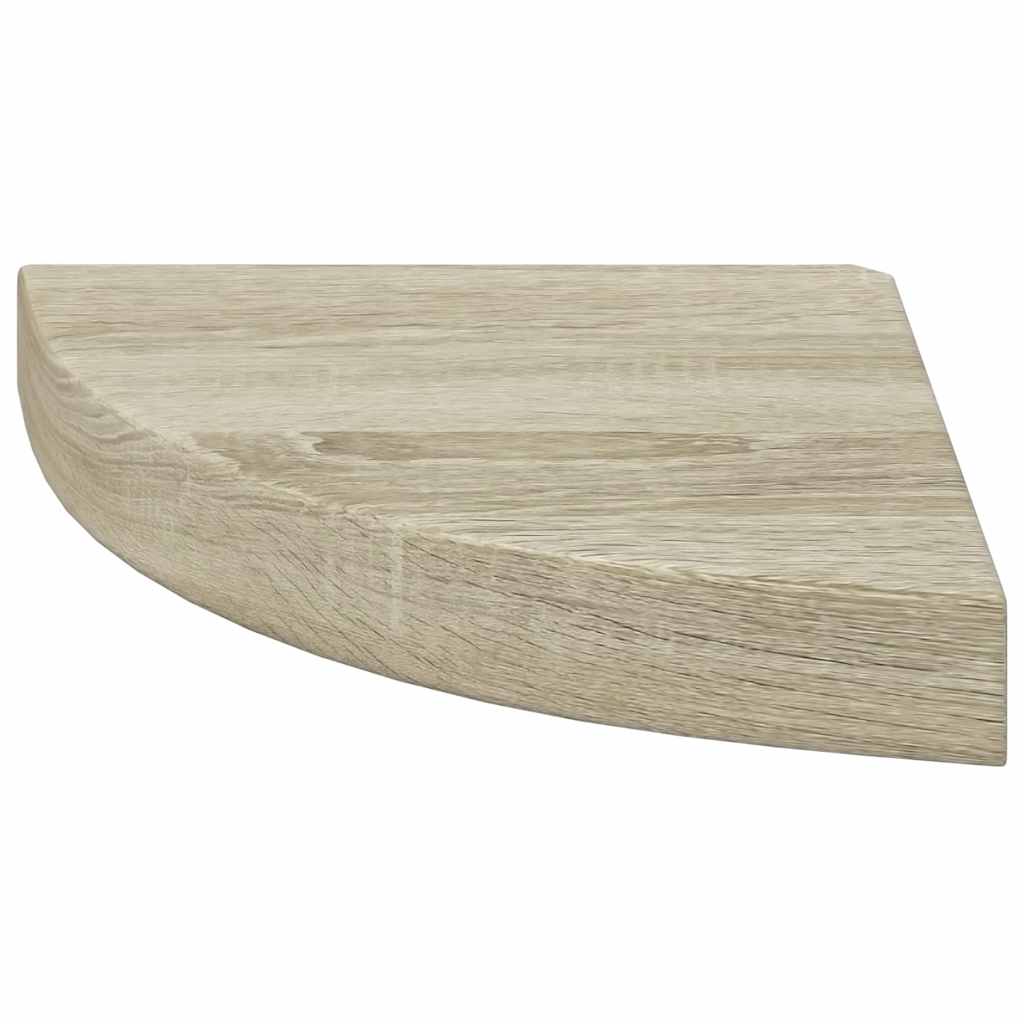 hjørnehylder 4 stk. 25x25x3,8 cm MDF egetræsfarvet