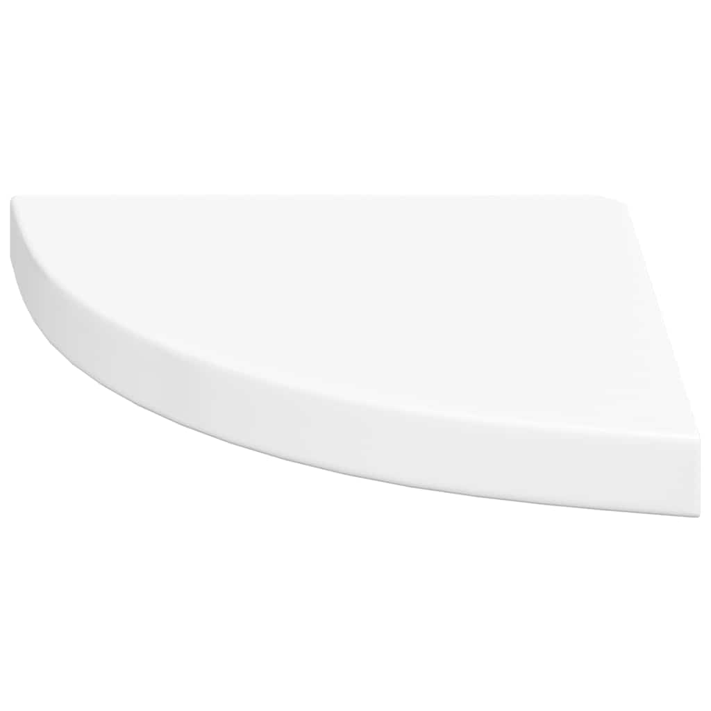 hjørnehylder 4 stk. 35x35x3,8 cm MDF hvid højglans