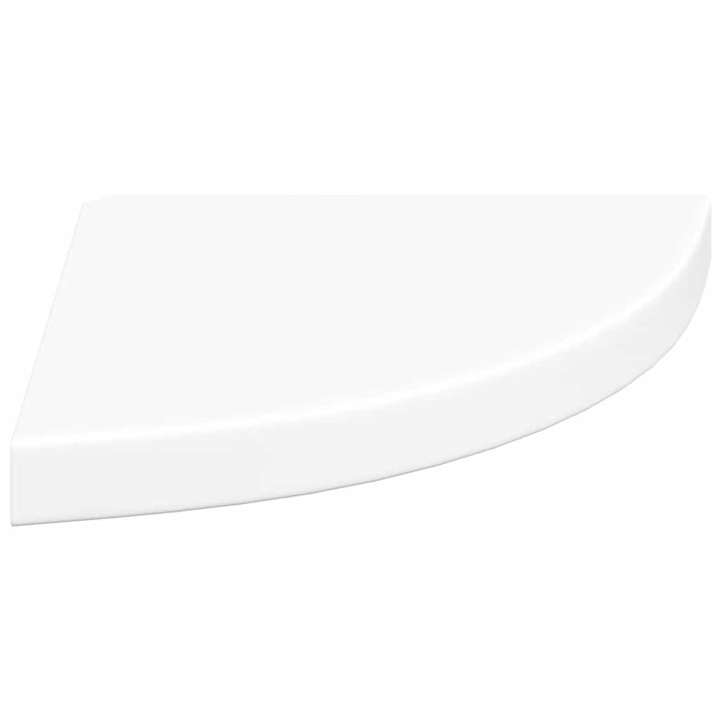 svævende hjørnehylder 2 stk. hvide 35x35x3,8 cm MDF