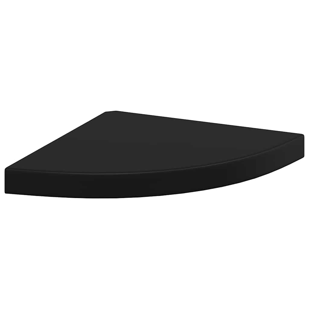 hjørnehylder 2 stk. 35x35x3,8 cm MDF sort