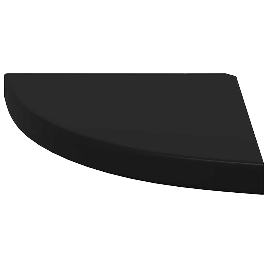 hjørnehylder 2 stk. 35x35x3,8 cm MDF sort