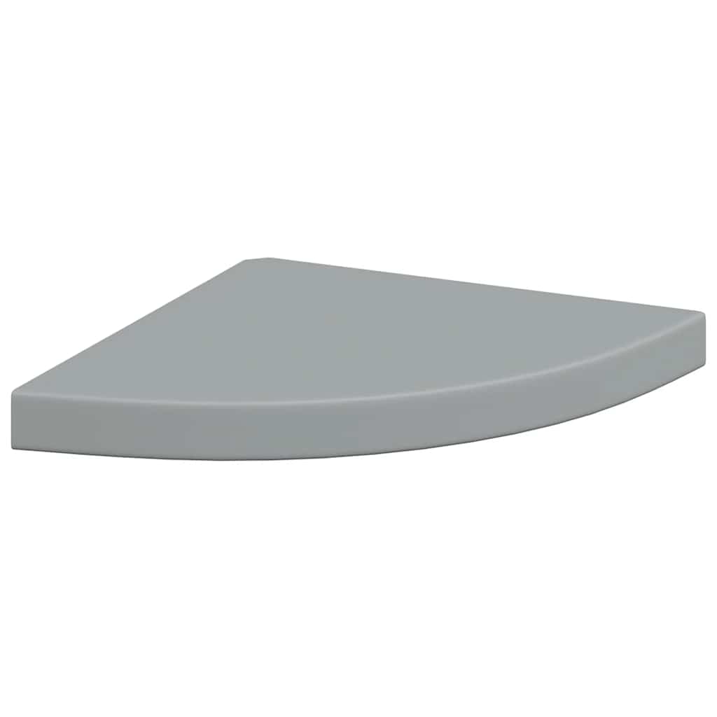 hjørnehylder 4 stk. 35x35x3,8 cm MDF grå