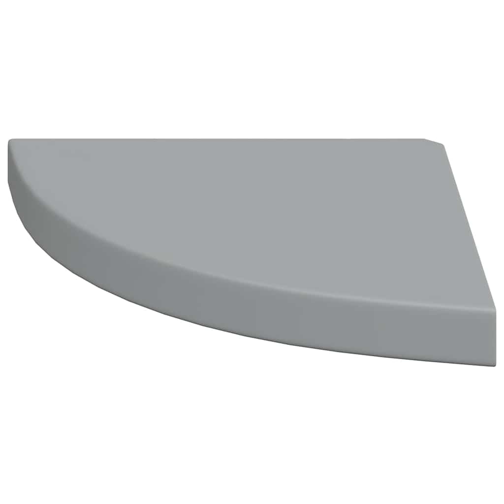 hjørnehylder 4 stk. 35x35x3,8 cm MDF grå