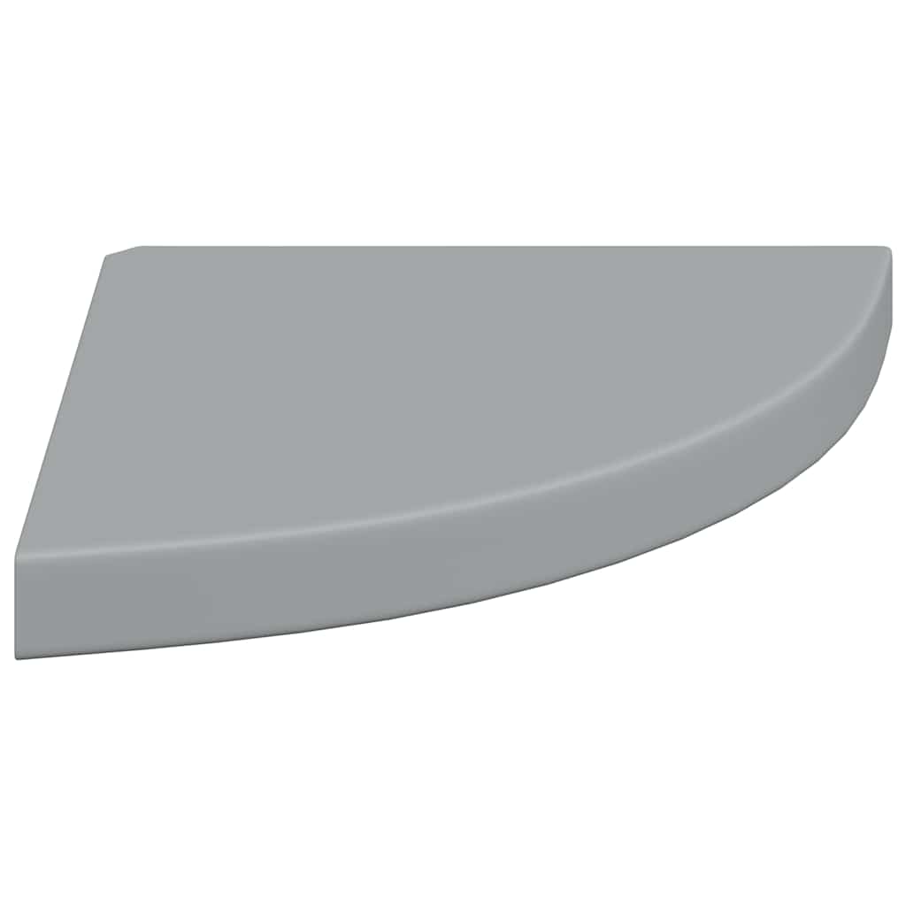 hjørnehylder 4 stk. 35x35x3,8 cm MDF grå