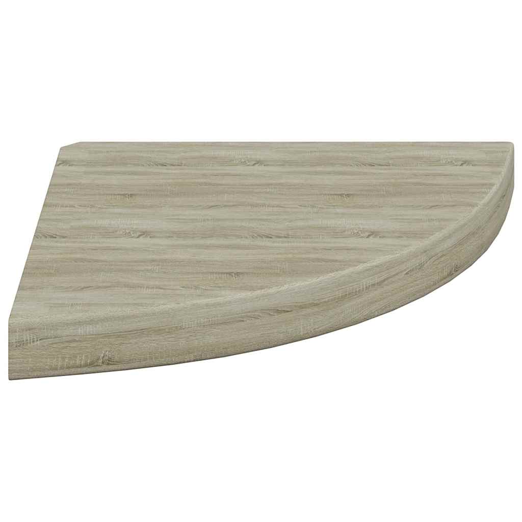 hjørnehylder 2 stk. 35x35x3,8 cm MDF egetræsfarvet
