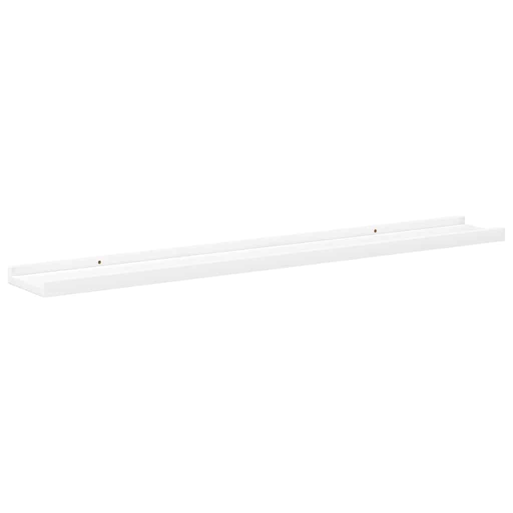gallerihylder 2 stk. 80x9x3 cm MDF hvid