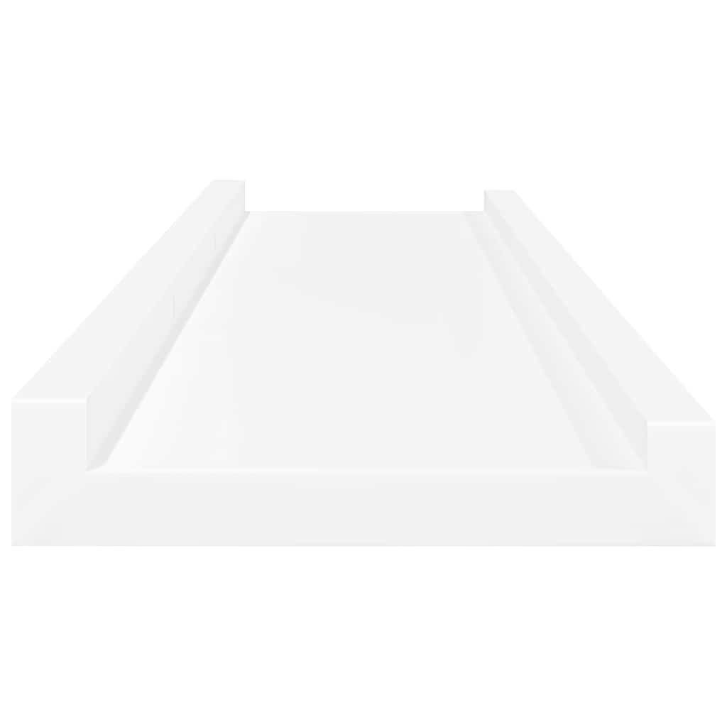 gallerihylder 2 stk. 80x9x3 cm MDF hvid